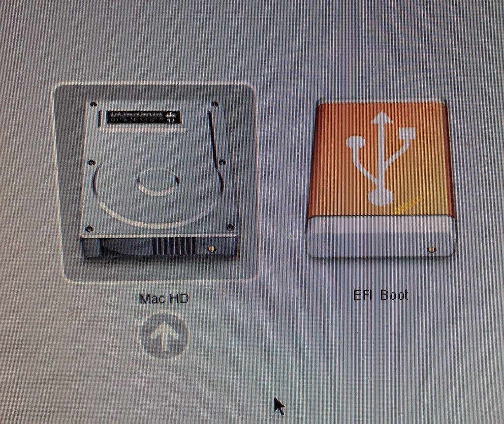 close up photo of iMaHD or EFI Boot